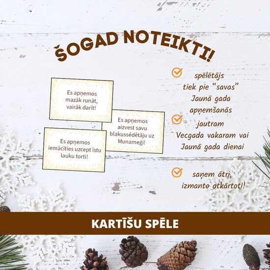 SPĒLE "ŠOGAD NOTEIKTI!"